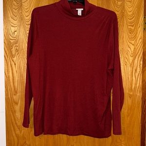Women’s Ava vivi maroon turtleneck size 2x